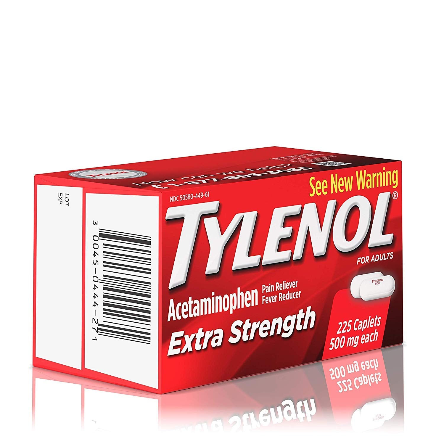 Tylenol comprimés forts 500 mg – flacon utilisé contre fièvre et douleurs quotidiennes