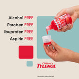 Tylenol Enfants administration par parent, image montrant une prise guidée et sécurité.