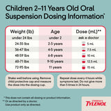 Emballage Tylenol Enfants pratique et prêt à l’emploi.