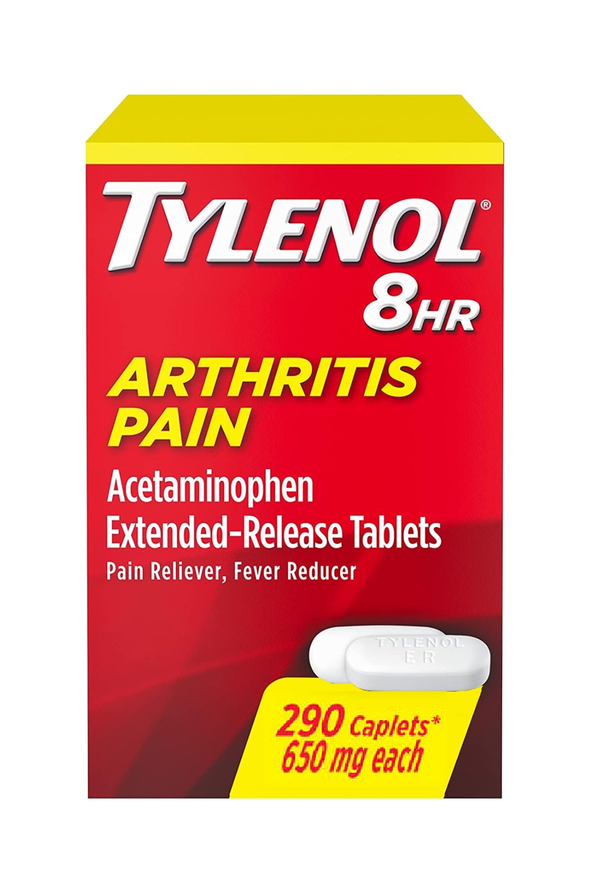 Tylenol paracetamol tablettes arthrite, format pratique pour les gestes quotidiens.
