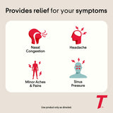 Tylenol Sinus caplets: réduction de la douleur sinusale et confort quotidien.