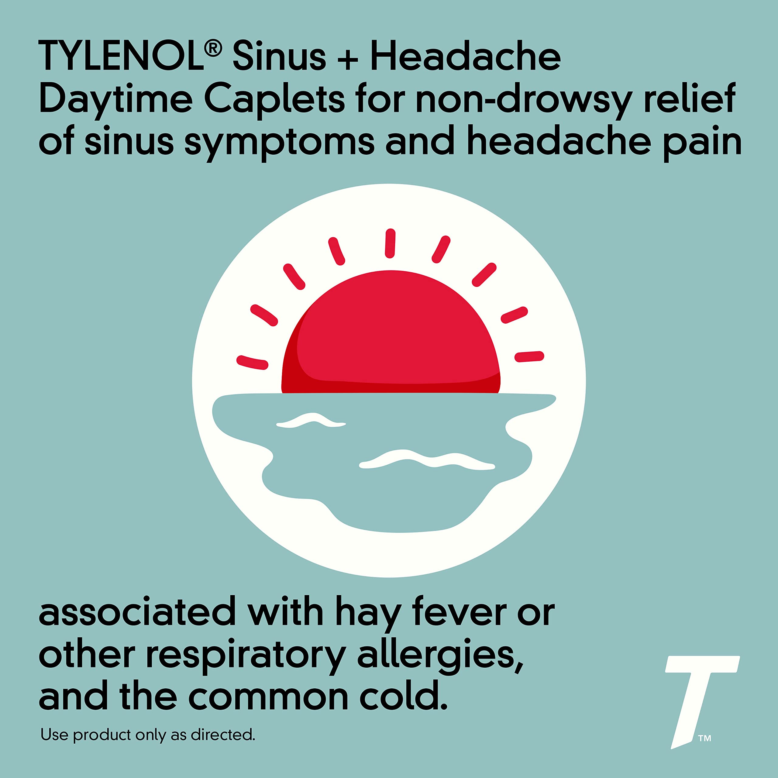 Tylenol Sinus + Mal de Tête Comprimés, présence de phényléphrine 5 mg.