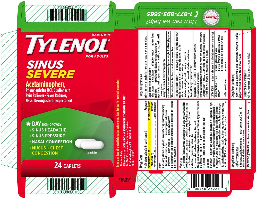 Tylenol Sinus caplets: soulagement du nez et confort respiratoire durable.