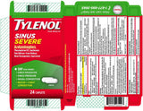 Tylenol Sinus caplets: soulagement du nez et confort respiratoire durable.