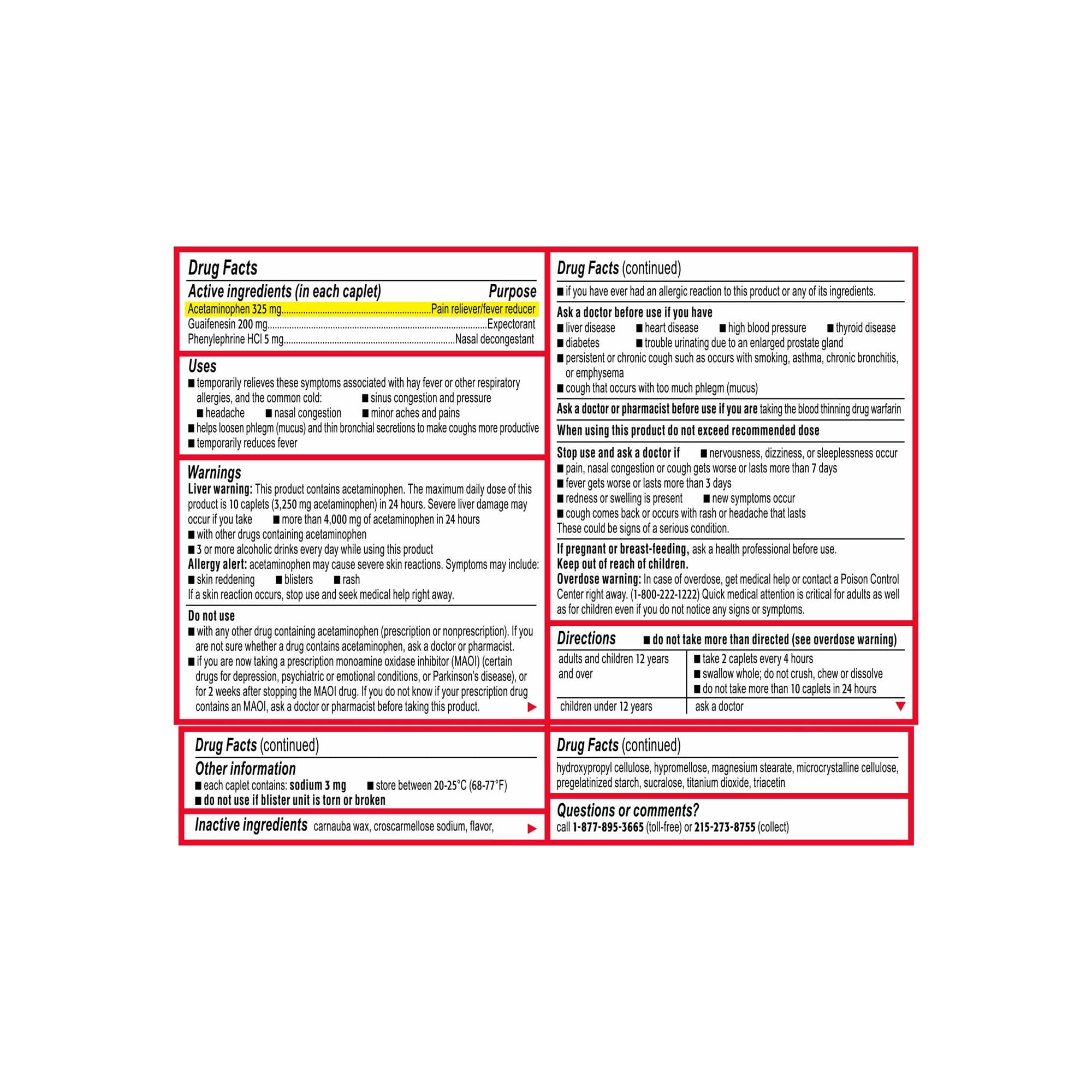 Tylenol Sinus usage diurne: soutien sans somnolence pour la journée.