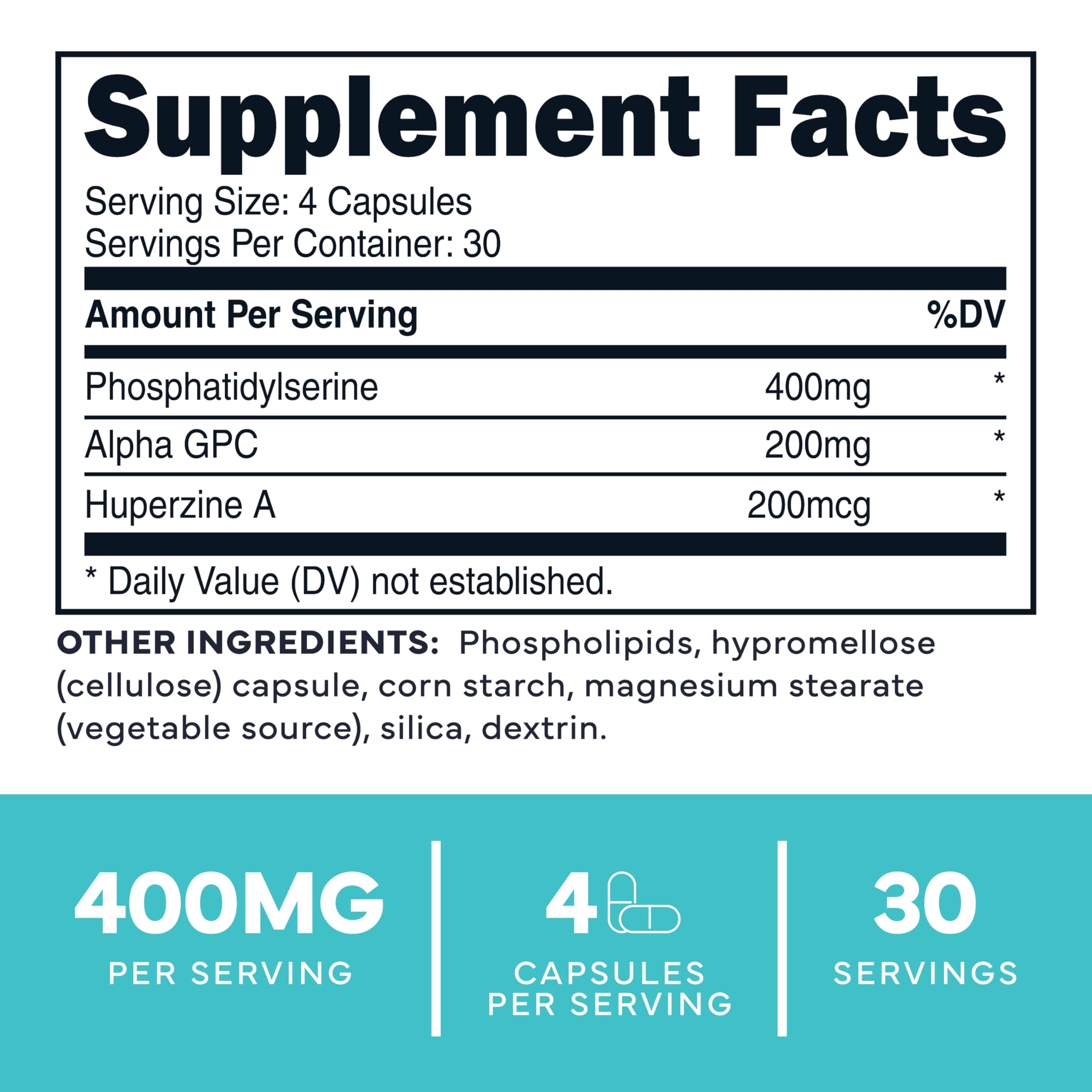 Type Zero Alpha-GPC 300mg – Tablettes favorisant mémoire et cognition.