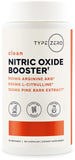 Type Zero boosteur d'oxyde nitrique 6X — bouteille, soutien potentiel à la circulation.