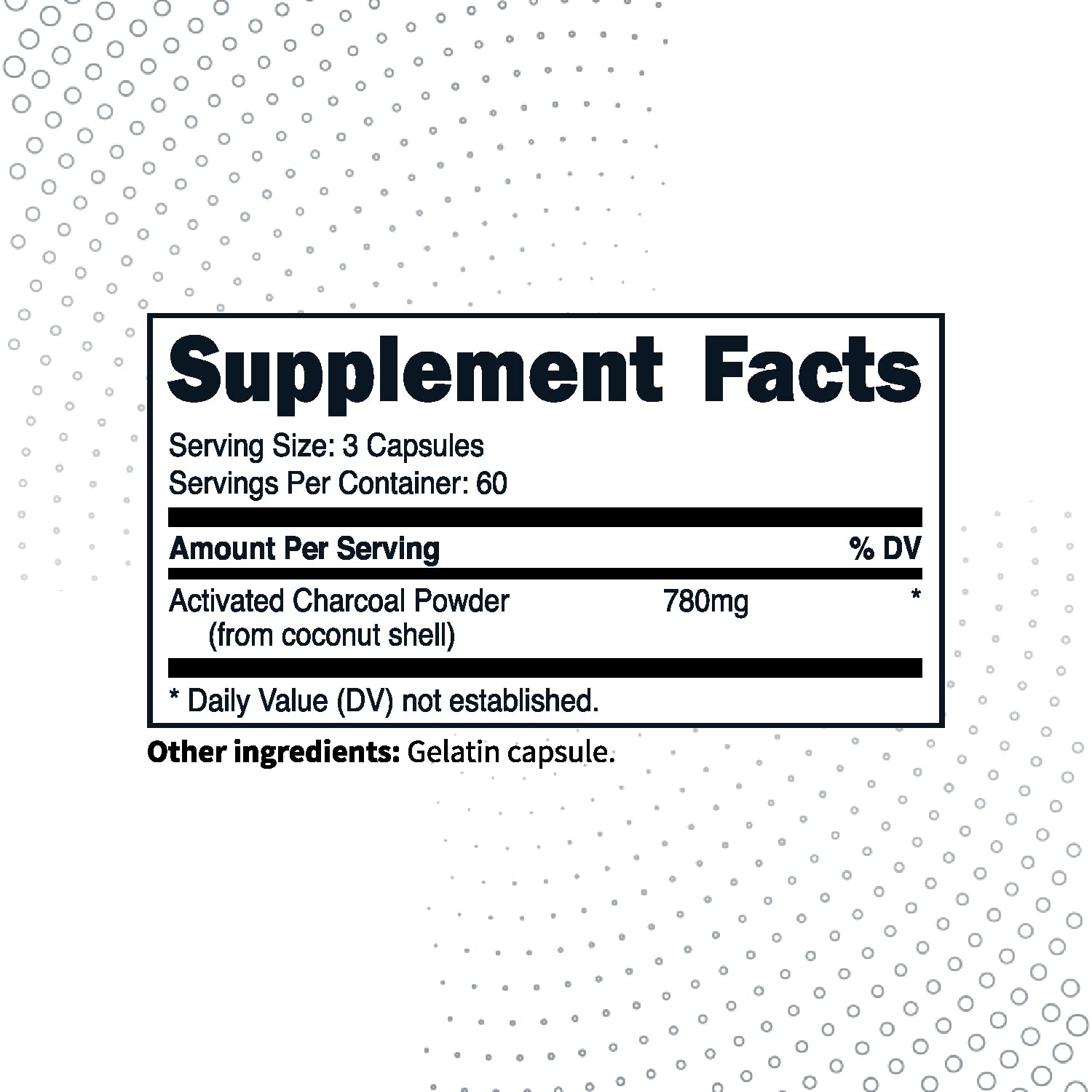 Type Zero Charbon Actif capsules sans gluten pour une routine adaptée