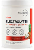 Type Zero poudre hydratation fruits et baies se dissolve rapidement dans l'eau.