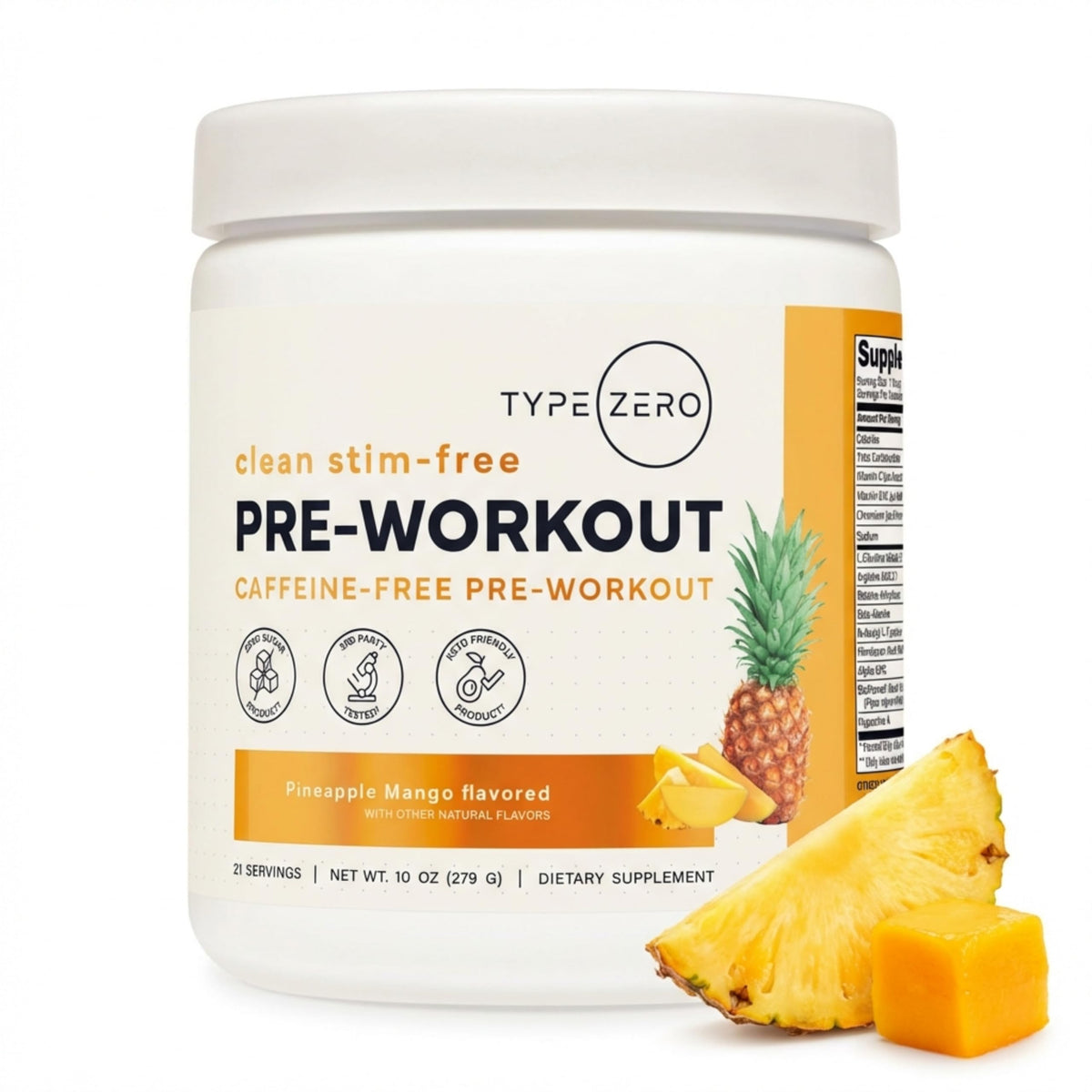 Type Zero Pré-entraînement, emballage clair prêt à l’achat.