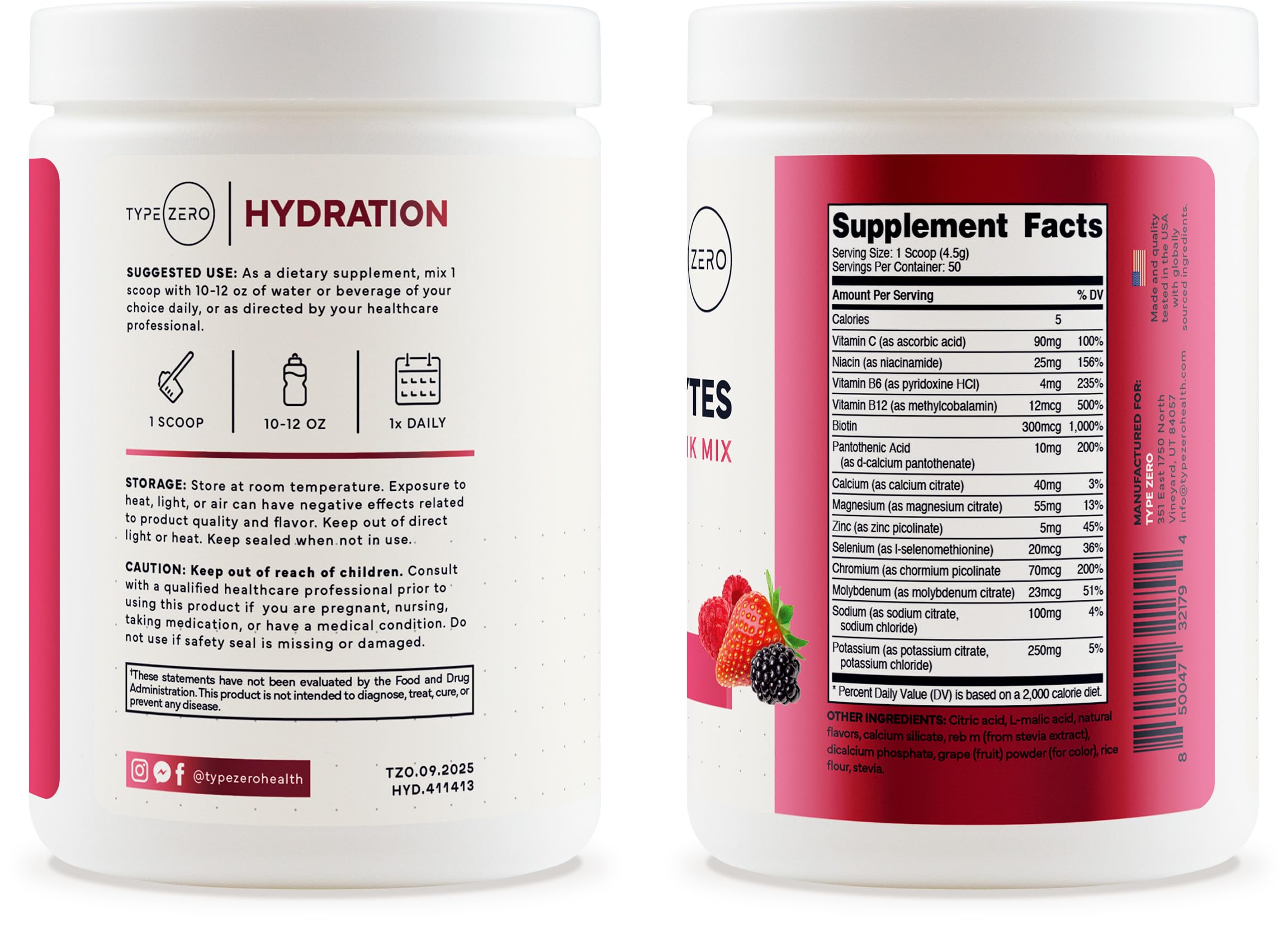 Scène sportive montrant l'hydratation avec Type Zero.