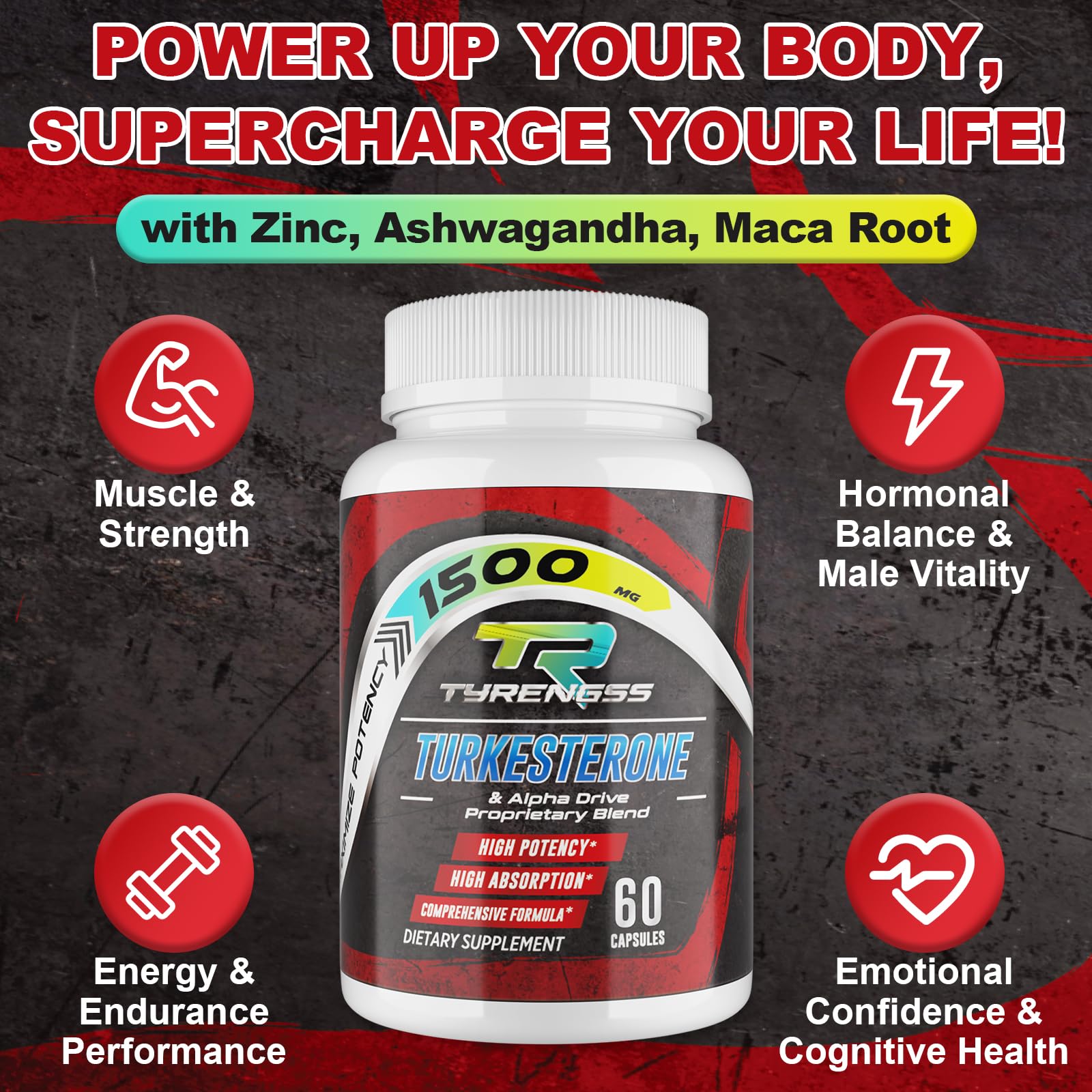 TyRengss: Capsules nutrition sport, prise quotidienne pour l’endurance.