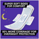 U by Kotex AllNighter Xpress DRI Core: absorption rapide et fiable.