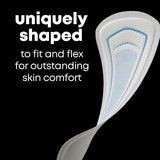 U by Kotex Balance, emballage individuel pour le déplacement.