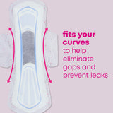 Sans parfum, sans lotions et sans latex naturel chez U by Kotex Balance.