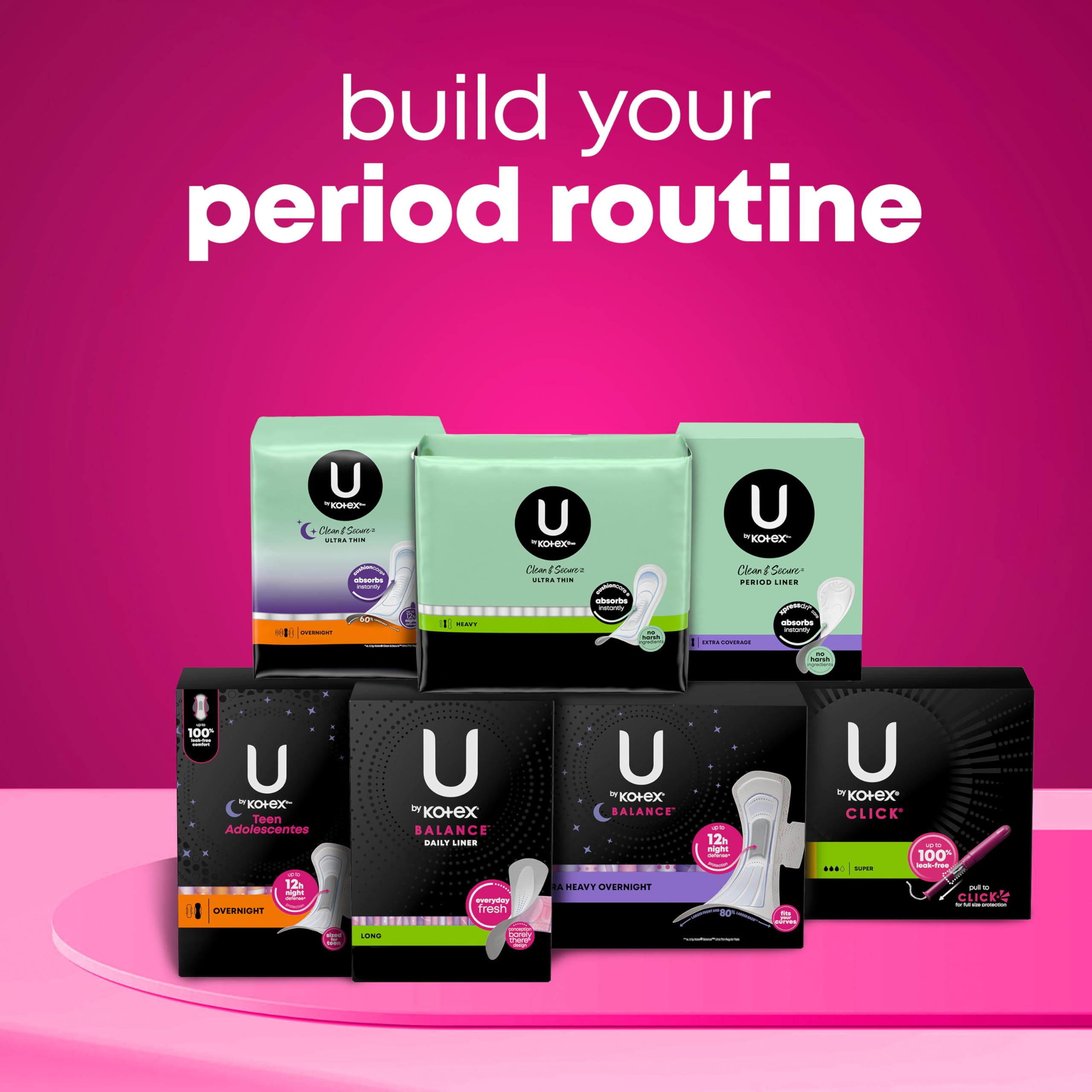 Idéal pour nuits calmes et sans interruptions avec U by Kotex Balance.