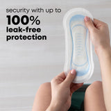 Revêtement doux et respirant du protège-absorbant U by Kotex.