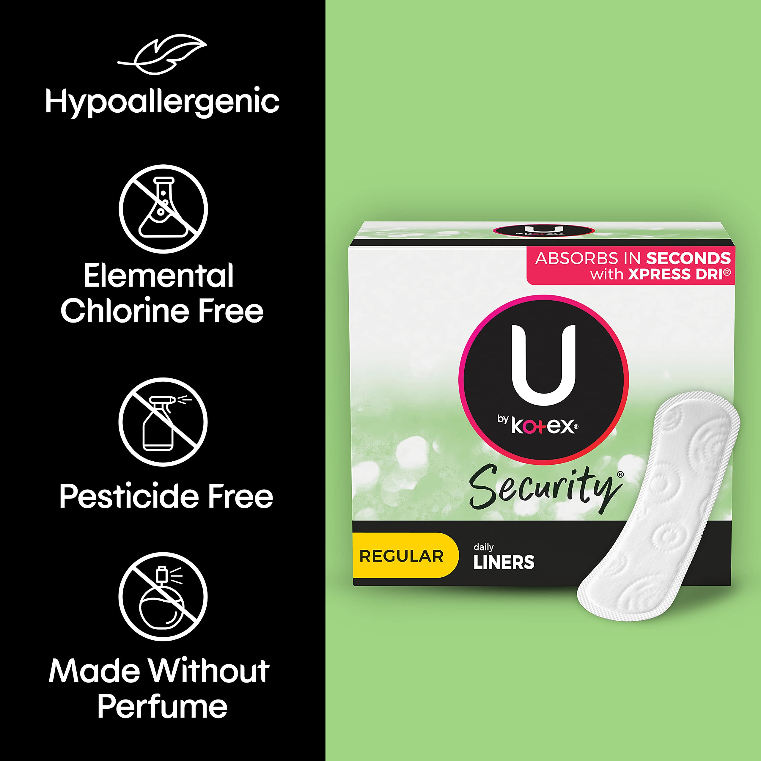 U by Kotex Lightdays emballage variable pour votre rituel quotidien.