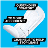 U by Kotex Lightdays Plus Liners détail du liner et douceur.