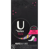Ensemble de 5 boîtes U by Kotex Barely There pour une protection discrète