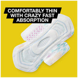 Protections U by Kotex avec ailes Tru-Fit pour un maintien sûr.