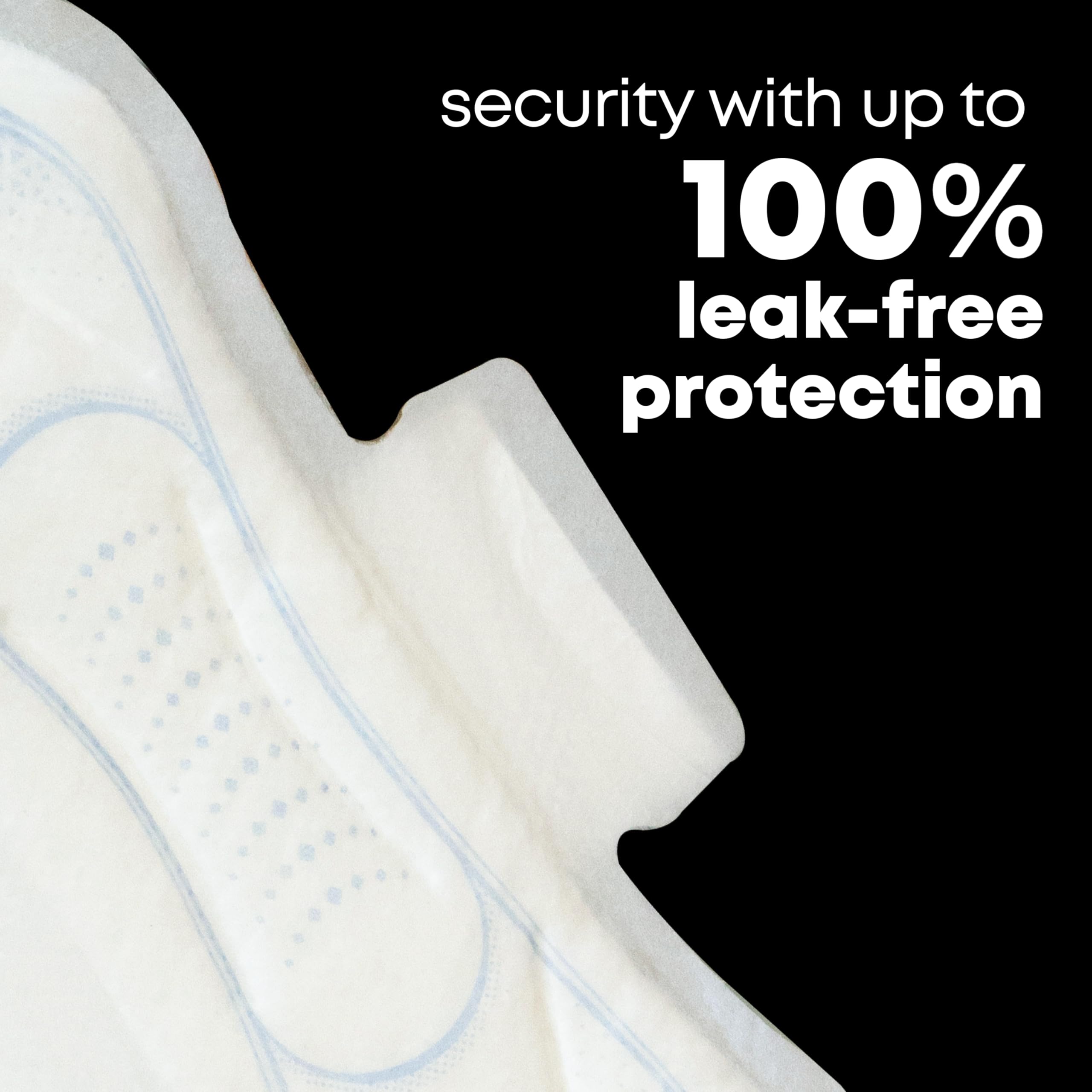 U Kotex confort avec couverture douce et respirante.