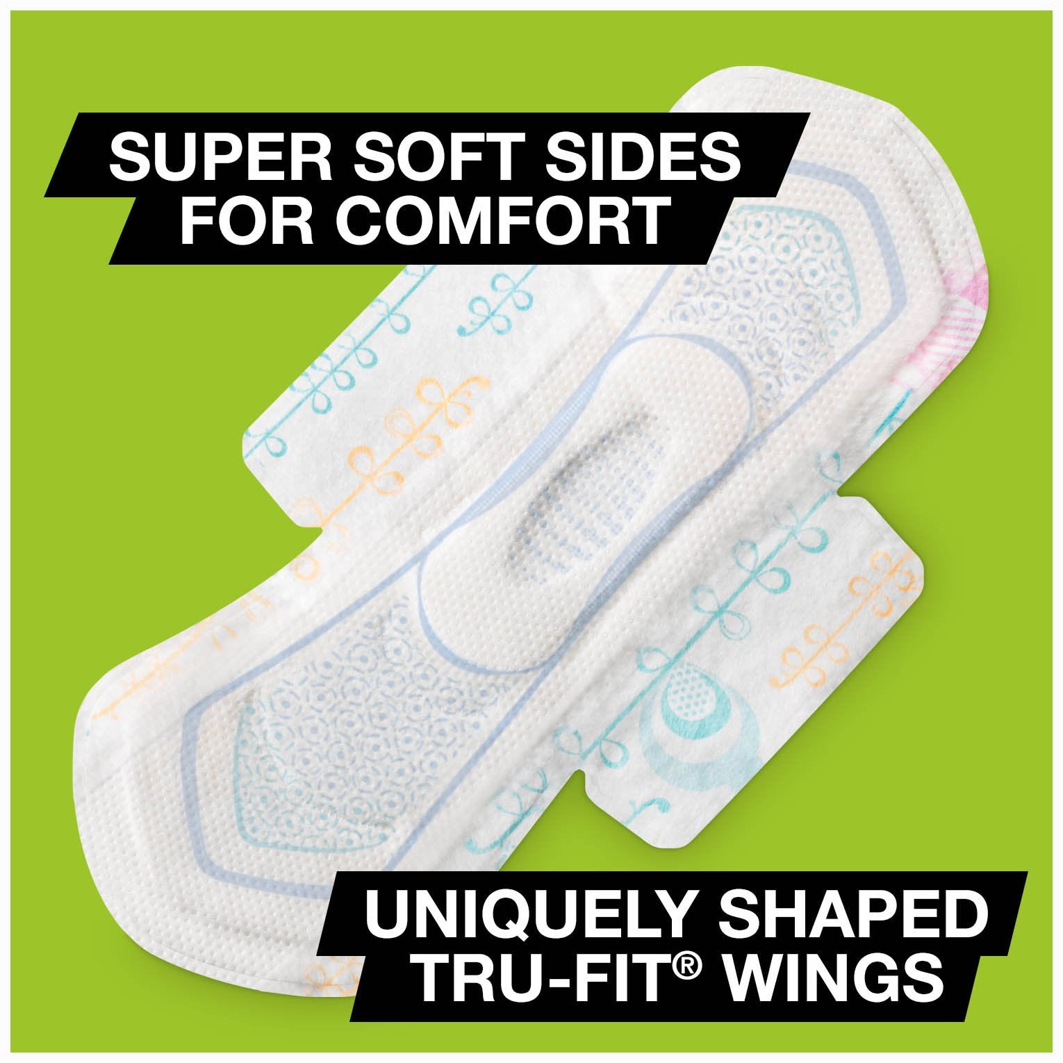 U par Kotex côtés ultra-doux pour le confort quotidien.