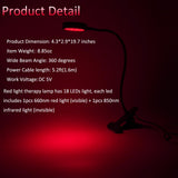 U4GLORY visuel: lampe corps rouge 660 nm et infrarouge 850 nm pour détente musculaire.