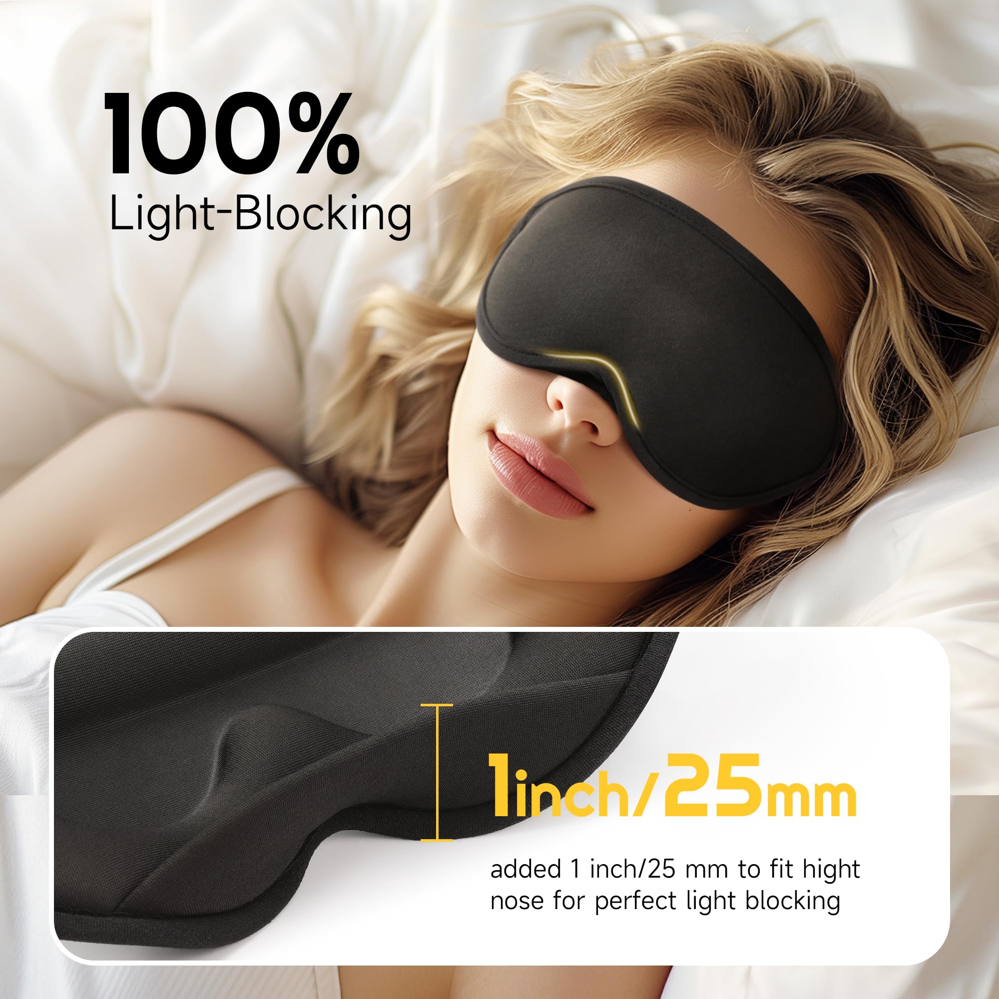 Uaszdau masque poids relaxant: légère pression apaisante pour détente