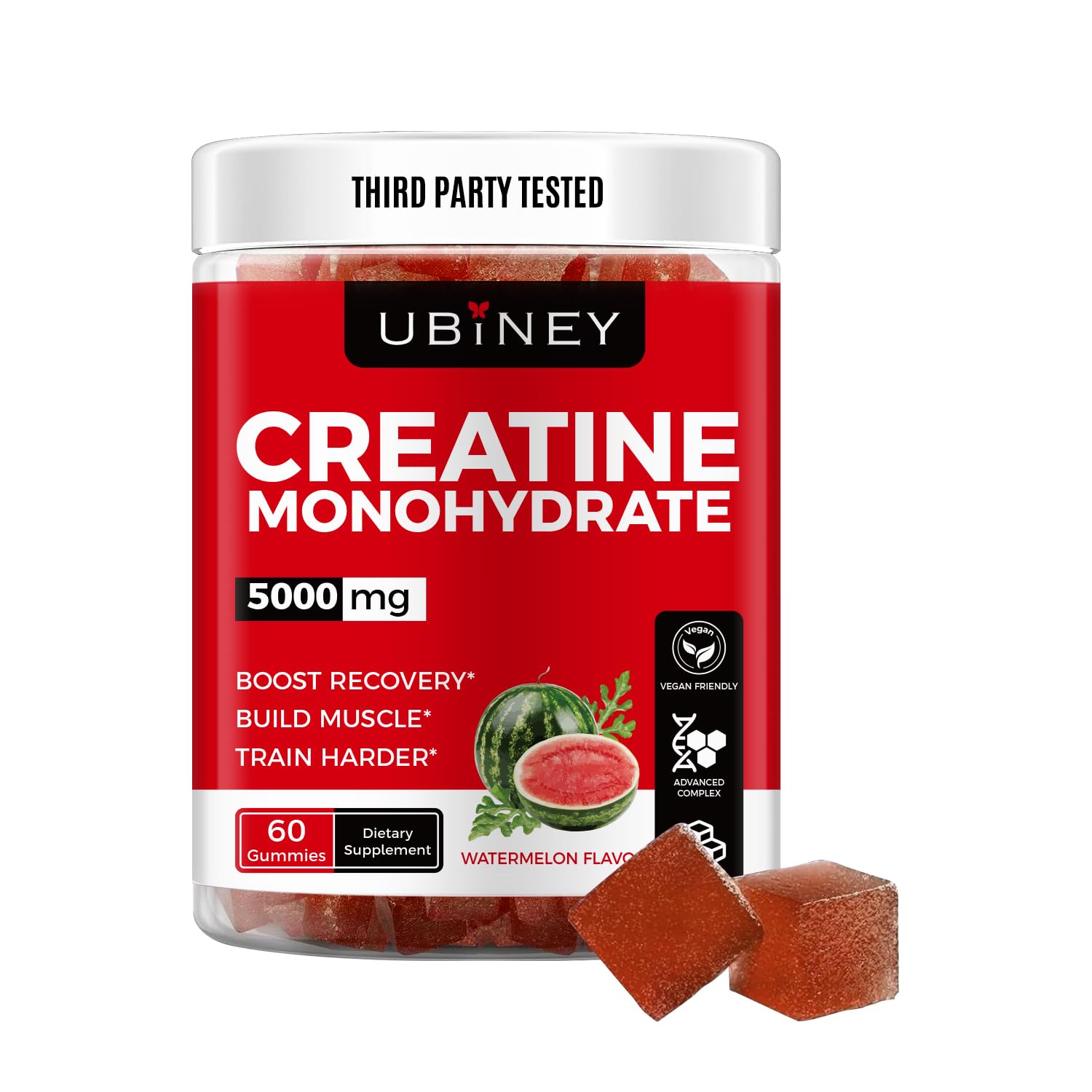 Gommes Ubiney Créatine Monohydrate – emballage pratique pour l entraînement