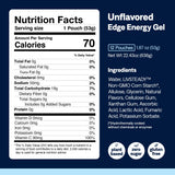 UCAN Edge étiquette végan, produit conforme à un mode de vie végan.