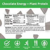 UCAN Energy Plant Protein mélange dans un verre, goût chocolat velouté.