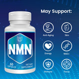 Capsules Ucessuyy NMN faciles à avaler, intégration simple dans la routine.