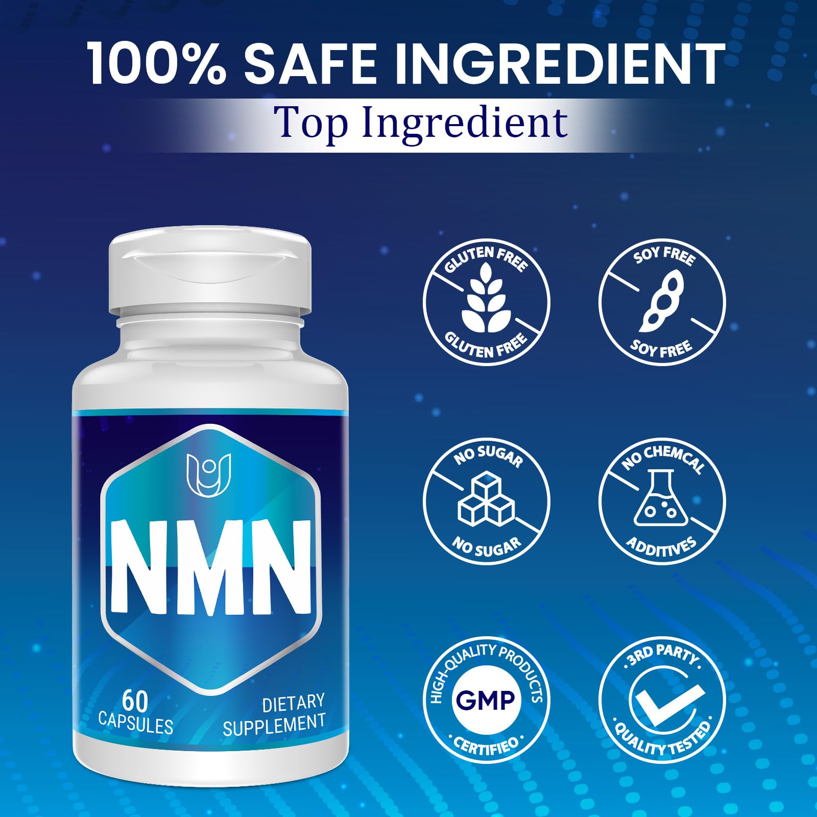 Utilisation quotidienne Ucessuyy NMN pour soutenir les niveaux NAD+.