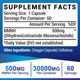 Ucessuyy NMNH, capsules entériques, meilleure absorption potentielle.