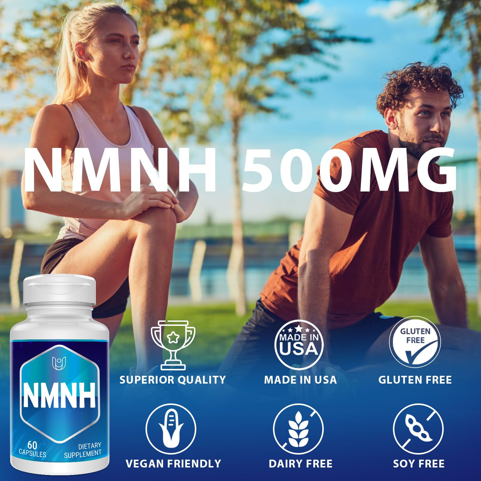 Étiquette lisible Ucessuyy NMNH sur l'emballage pour une traçabilité fiable.