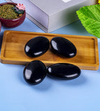 UFEEL obsidienne noire, pierre paume pour rituel sensoriel et relaxation