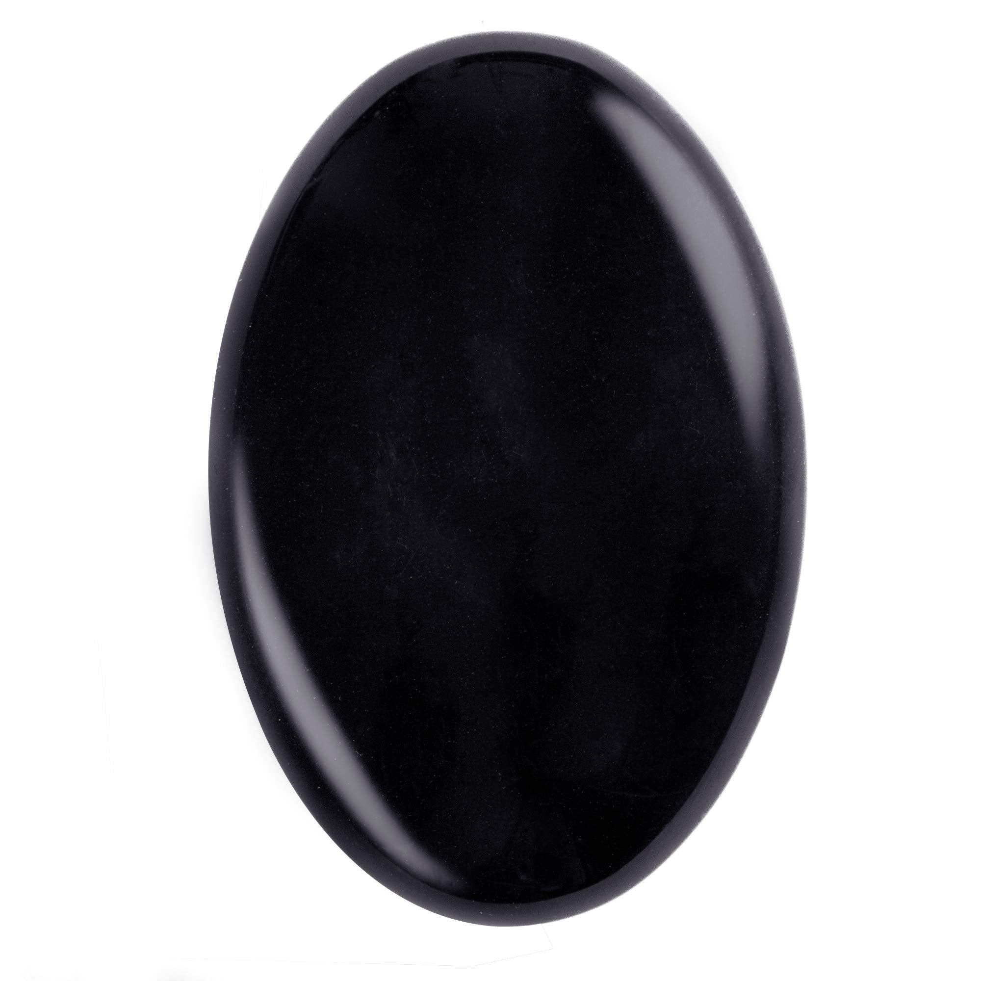 UFEEL obsidienne noire : pierre paume ovale pour méditation et apaisement