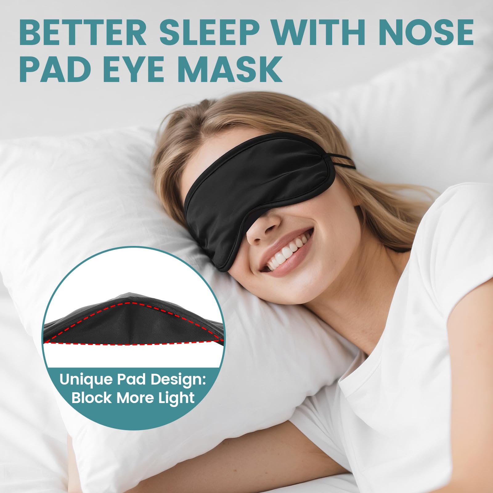 UGODAR masque yeux sommeil adapté pour jeux d'équipe et activités communautaires.