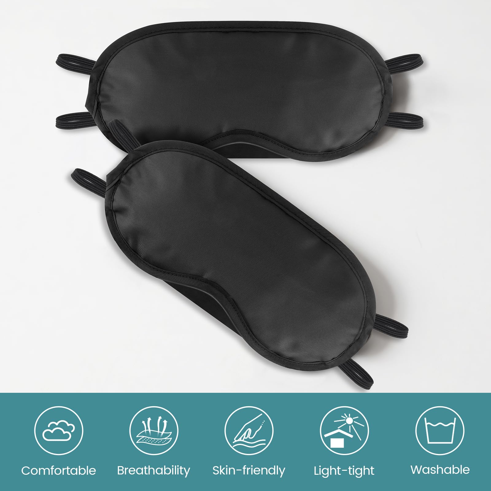 UGODAR masque yeux sommeil avec coussin nasal pour meilleure occultation.