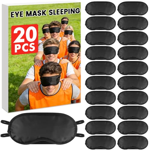 UGODAR masque yeux sommeil noir en satin, confortable et opaque.