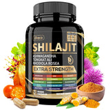 Bouteille Uheco Shilajit pur Himalayen prête à l’emploi pour une routine quotidienne.