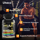 Capsules Uheco Tongkat Ali associant énergie naturelle et vitalité.