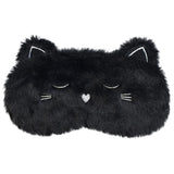 Masque Ulbemoll chat noir en peluche pour un repos apaisant