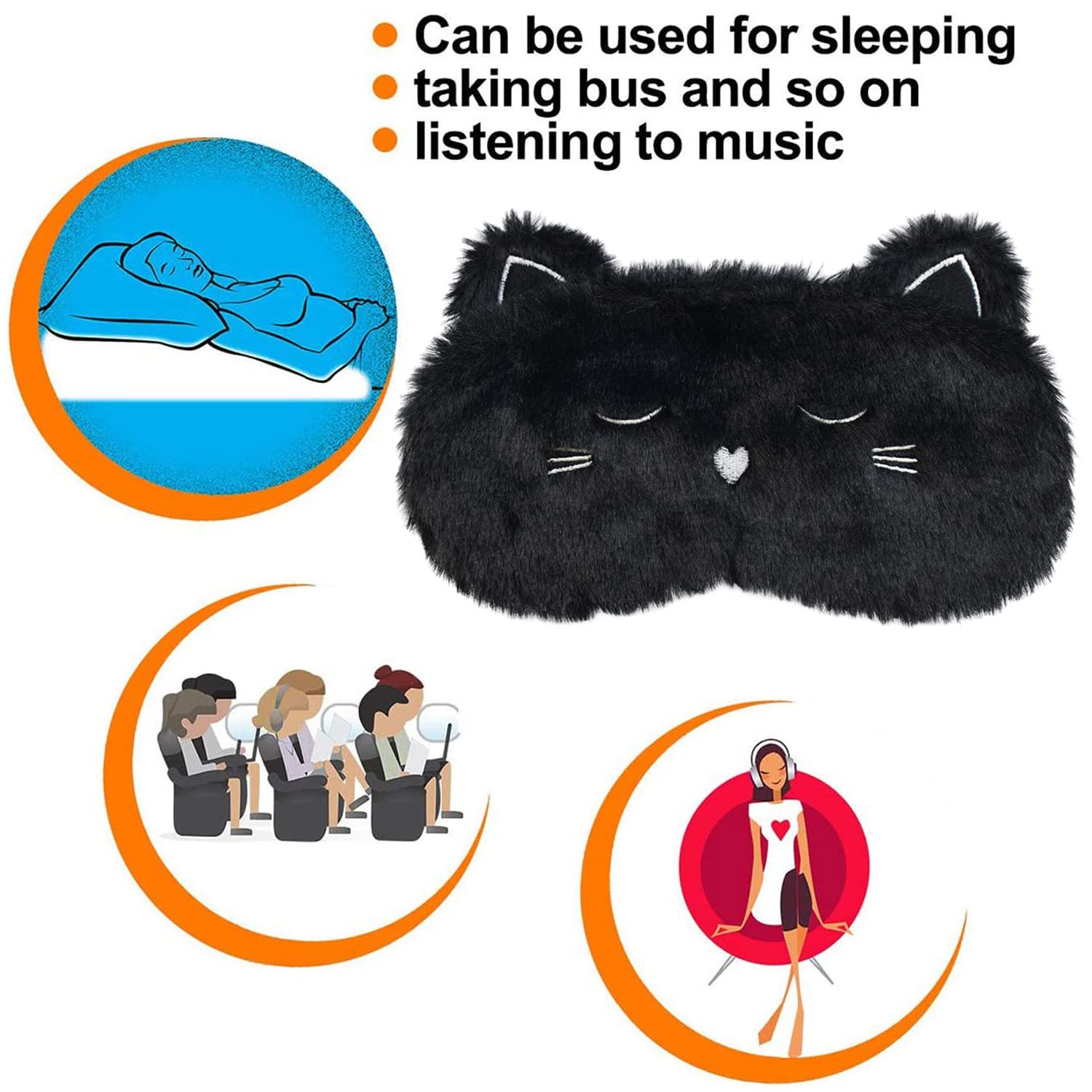 Masque Ulbemoll en peluche, voyage pratique et léger