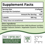 Ulmubra Liposomal Luteolin 500 mg, emballage moderne pour un complément pratique.