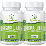 Ulmubra Liposomal Luteolin — bouteille 500 mg pour une absorption potentiellement optimisée.