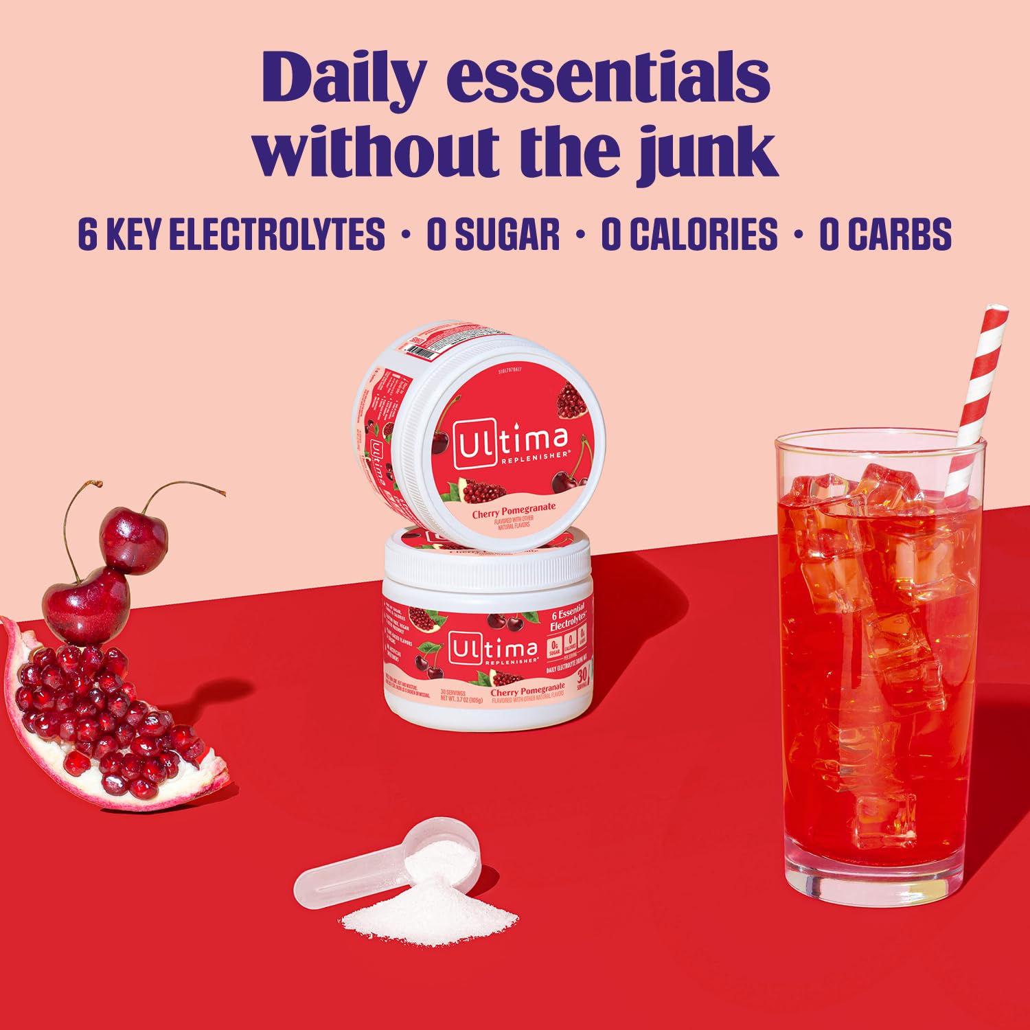 Ultima Replenisher Cerise-Grenade en cours de dilution rapide