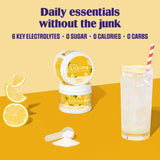 Ultima Replenisher citronnade verre glace, boisson rafraichissante.