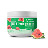 Ultima Replenisher – contenant poudre électrolyte pastèque, hydratation quotidienne sans sucre.